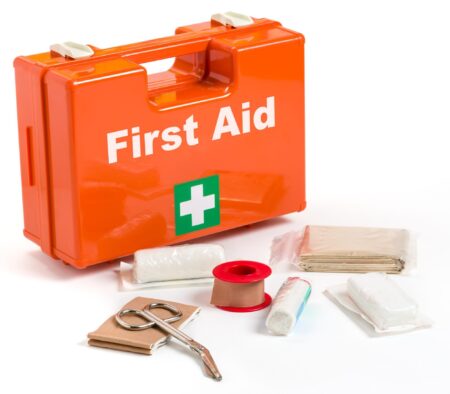 First Aid Kit with dressing material