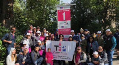 The total fire protection team at the 2023 American Cancer Society's Strides of Central Park Walk