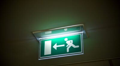 Emergency exit light - illuminated