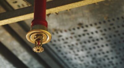 Installed Fire sprinkler head